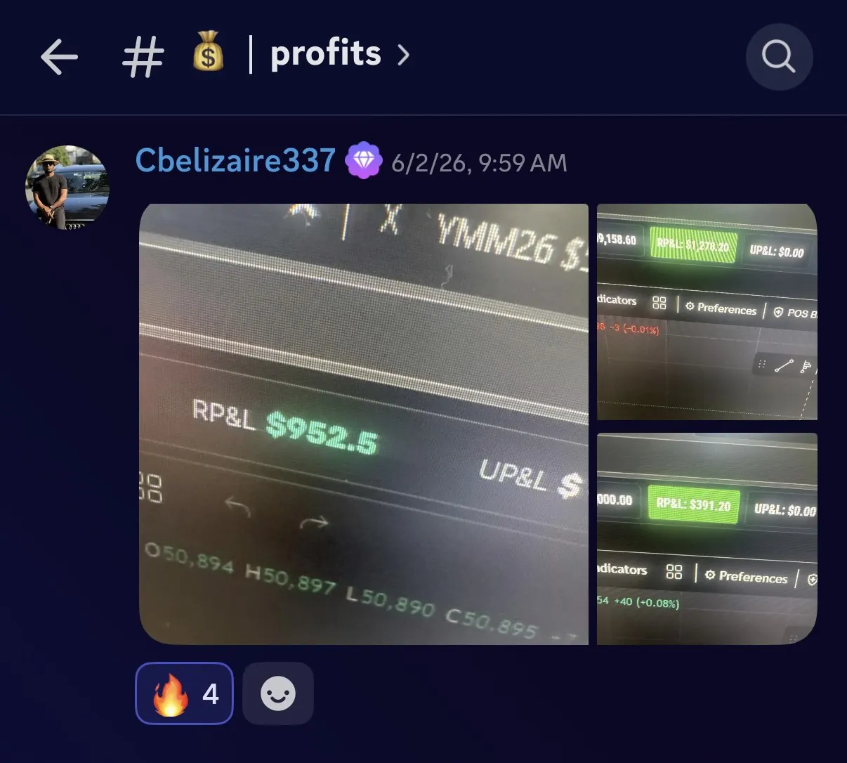 Student $2,621 trading result